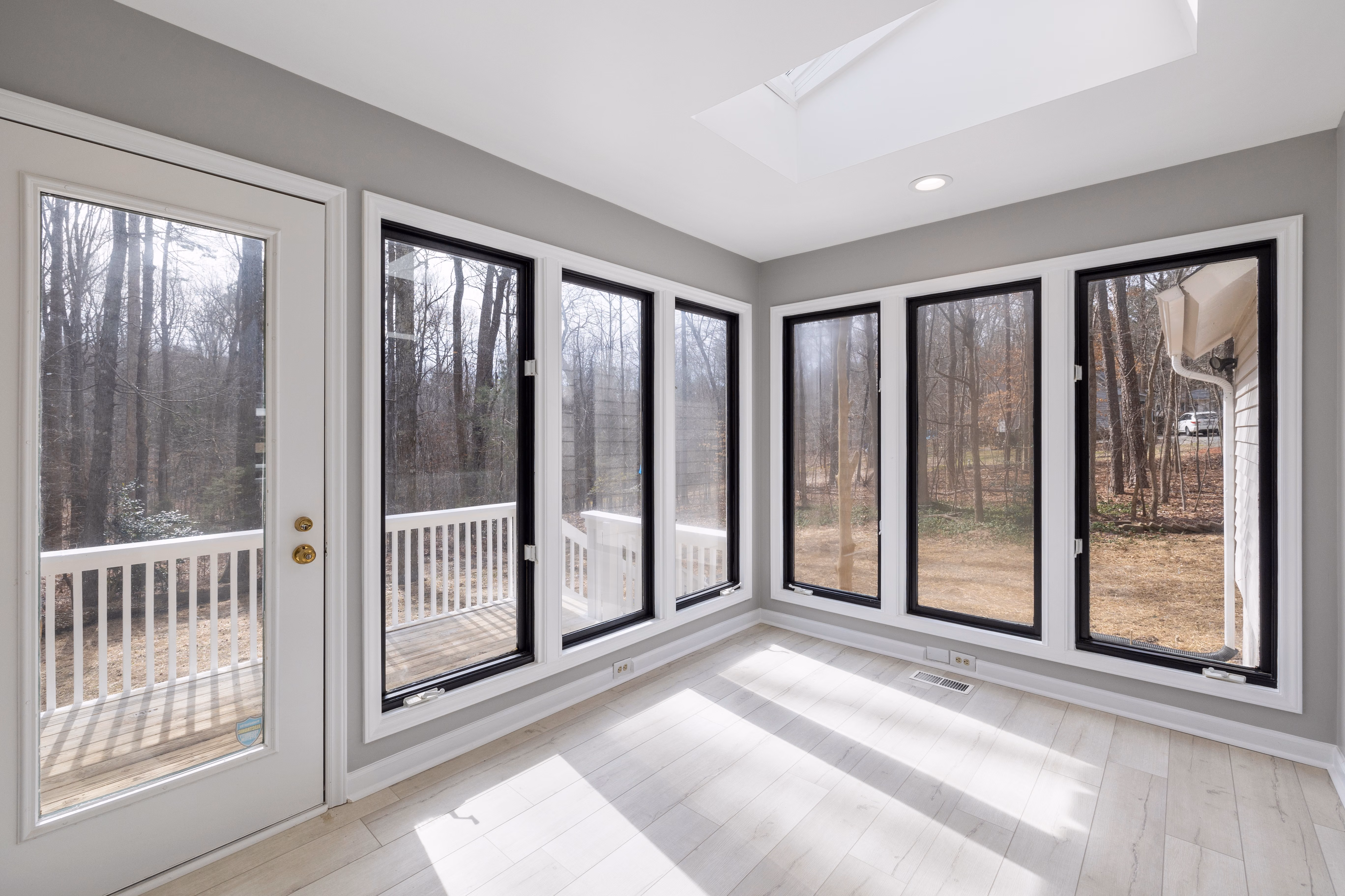 Interior of a finished home addition